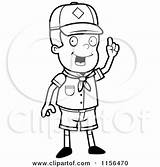 Scout Cub Boy Vector Clipart Idea Cartoon Outlined Coloring Cory Thoman Holding Smart Clipartof Finger His 2021 Outline Scouts sketch template