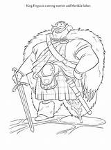 Coloring Pages Brave Disney Merida King Fanpop Fergus Princess Father Trulyhandpicked Prints sketch template