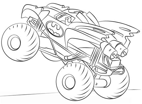 simple monster truck coloring pages coloring pages