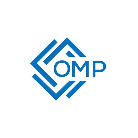 omp letter logo design  white background omp creative circle letter logo concept omp letter