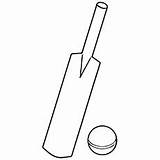 Cricket Coloring Pages Bat Ball Toddler Batsman sketch template