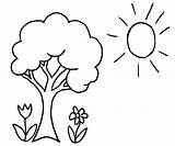 Preschool Coloring Pages Spring sketch template