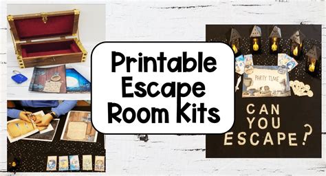 printable escape room  kids hands  teaching ideas