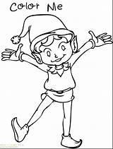 Elf Coloring Pages Girl Shelf Color Female Printable Getcolorings Print sketch template