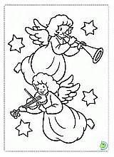 Coloring Angels Pages Dinokids Christmas Print sketch template