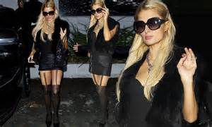 paris hilton ramps up the sex factor in her favourite suspender tights