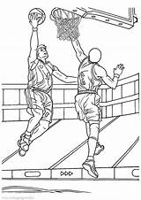 Coloring Basketball Pages Printable Print Player Dunk Goal Hoop Slam Oklahoma College Colouring Color Boys Getcolorings Kids Getdrawings Duke Fortune sketch template