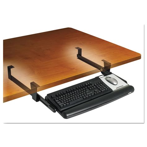 adjustable  desk keyboard drawer    black inkytoners