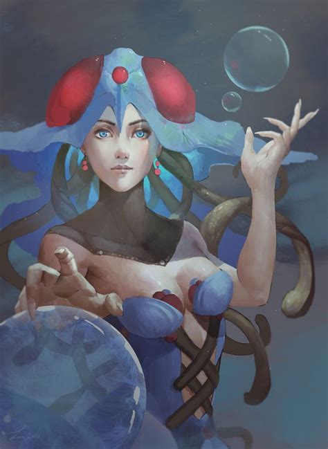 Tentacruel Girl By Linfter Fantasy Characters Disney Characters