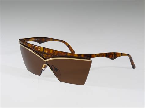 selima optique vintage eye 80 s yves saint laurent angular sunglasses