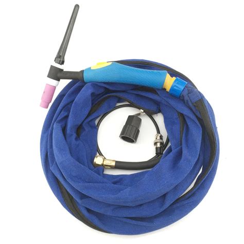 amp tig torch wp  flexible neck feet  welding burner cable hose zipper jeans cloth