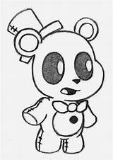 Fnaf Freddy Coloring Pages Fazbear Foxy Mangle Printable Drawing Drawings Nightmare Golden Bonnie Baby Sister Location Fredbear Draw Toy Nights sketch template