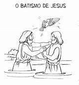 Batismo Bíblicos sketch template