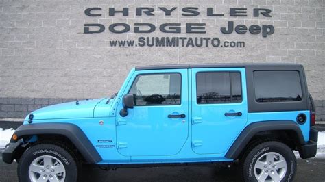 sold   jeep wrangler unlimited  chief blue clearcoat color led light wwwsummitauto