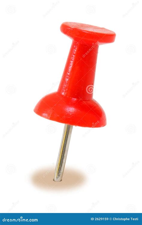 red push pin stock image image  entry note attach