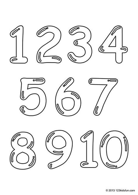 printable number coloring pages    kids  kids fun apps