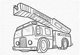 Fire Truck Drawing Easy Simple Coloring Pages Drawings Paintingvalley sketch template