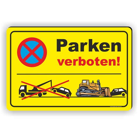parken verboten schild parkverbotsschild privatparkplatz abschleppen