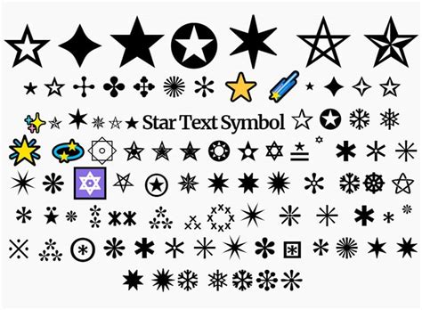 star symbol copy  paste psddude