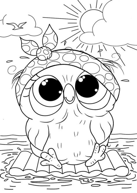 easy  print owl coloring pages owl coloring pages cute