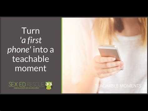 Teachable Moment Using A Mobile Or Cell Phones Sex Ed