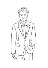 Coloring Robert Actors Pages Pattinson Famous sketch template