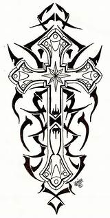 Tribal Tatuagem Stencils Clipartmag Crosses Tatuagens Calf Clipartbest Bíblicas Morcego sketch template