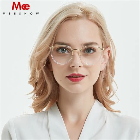 meeshow glasses frame clear men women eyeglasses stylish prescription