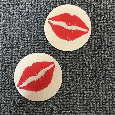 high quality lips sticker dance girl disposable chest bra women s