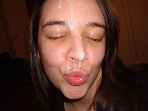 amateur chick s hot and sticky cum facial pichunter