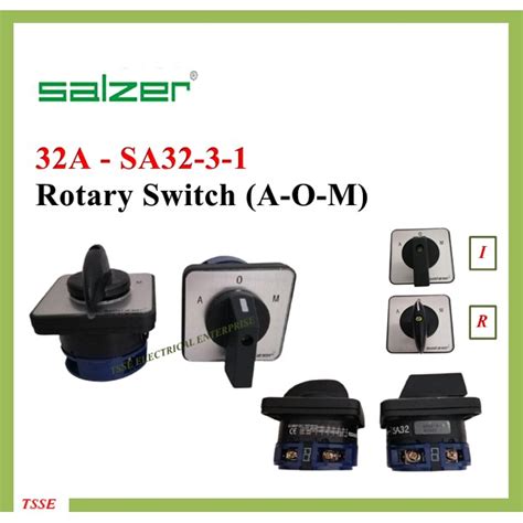 salzer rotary switch  pole    change  selector switch model sa   xmm