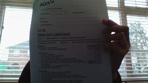 gcse aqa higher june  english language paper  walkthrough tips