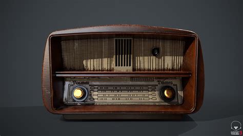 Vintage Radio 3d Asset Game Ready Cgtrader