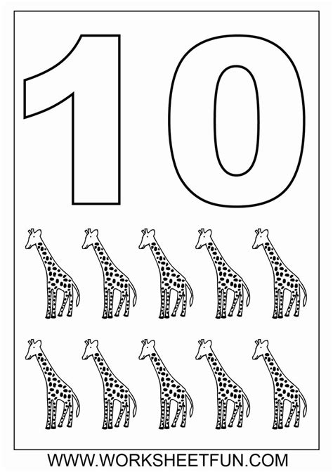 number   coloring pages awesome printable numbers    images