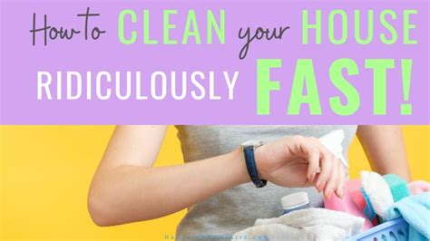 clean house quickly   minute guests