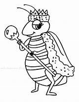 Bee Coloring Pages Queen Printable Bees Getcolorings High sketch template