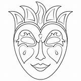Mask Mardi Gras Coloring Masks Printable Pages Masquerade Drawing Templates Butterfly Paper Supercoloring Categories sketch template