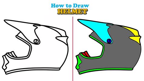 draw motorbike helmet easy step  step  beginner jelly