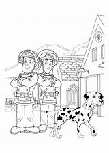Sam Fireman Coloring Pages Color Cartoons Print Beautiful Kids Drawing sketch template