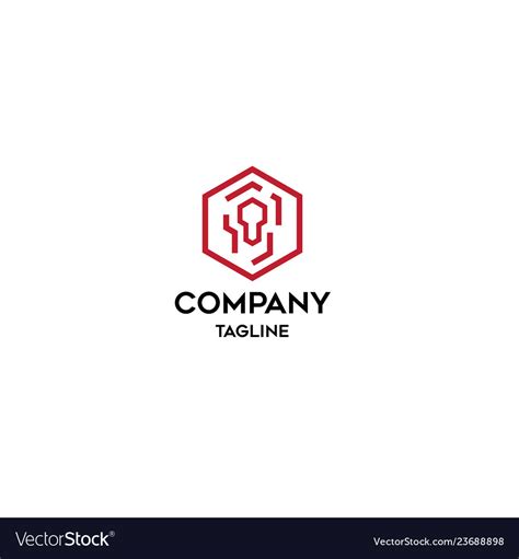 system company logo template royalty  vector image