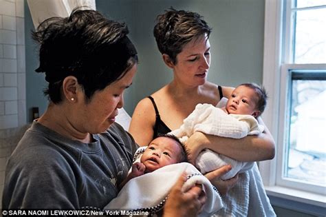 lesbian couple get pregnant and give birth to sons days apart daily mail online
