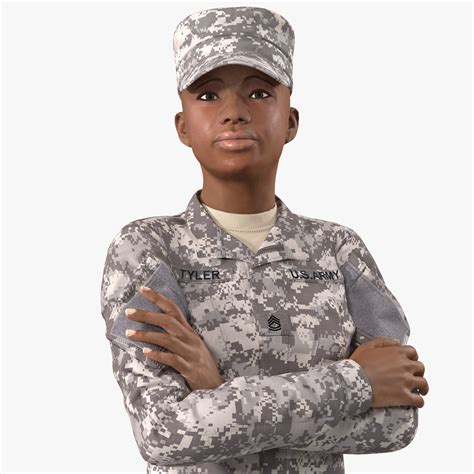 Female Soldier Military Acu Rigged For Cinema 4d 3d Model 169 C4d