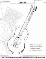 Coloring Guitar Music Teacherspayteachers Choose Board sketch template