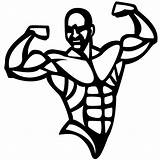 Bodybuilder Clipart Bodybuilding Vector Body Builder Clip Cliparts Library Clipartbest Sharing Flickr Clipground sketch template