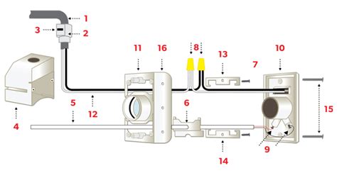 central vacuum power inlet valve