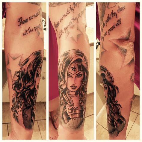 My New Wonder Woman Tattoo Sleeve Feminine Marvel