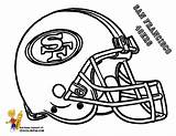 Coloring Pages 49ers Football Nfl Helmet San Francisco Kids Book Helmets Boys Printable Chiefs Seahawks Sheets 49er Print Colouring Teams sketch template