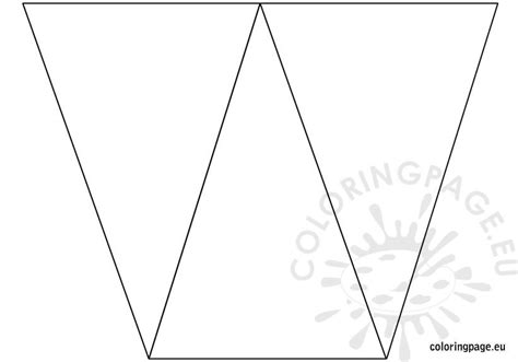 birthday banner template coloring page