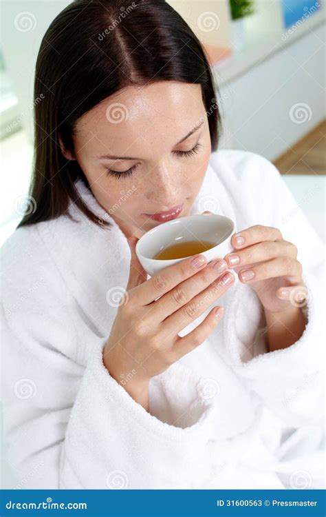 tea  spa stock image image  feminine enjoyment