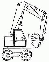 Coloring Pages Kids Truck Excavator Printable Shovel Color Print Backhoe Colouring Construction Material Bagger Boys Oncoloring Visit Adults Tractor Choose sketch template
